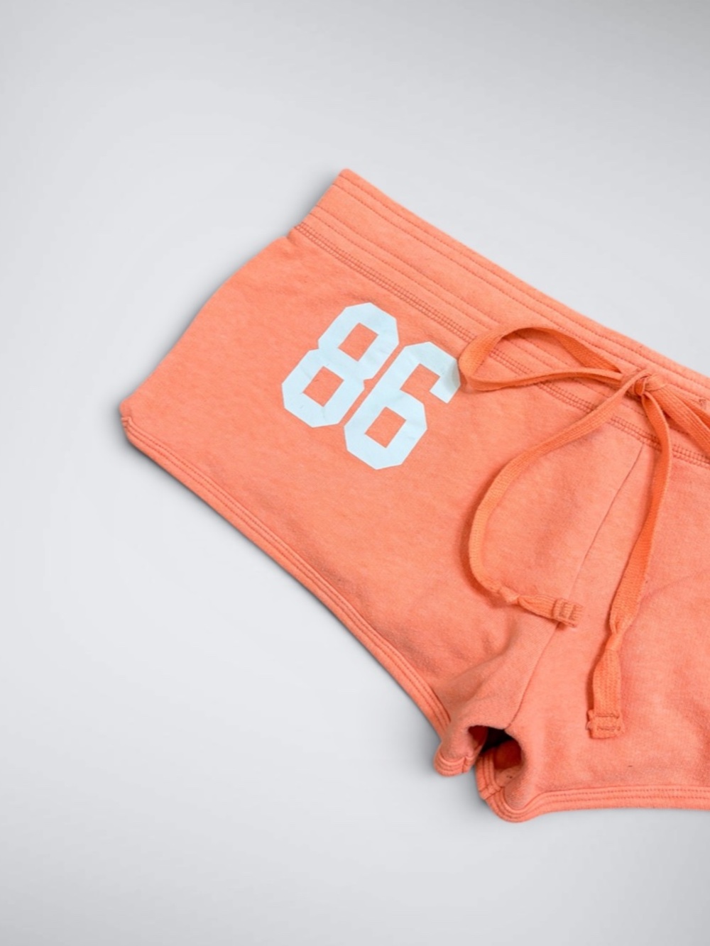 Early 2000s VS PINK Peach Booty Micro Mini Shorts - Picture 2 of 7